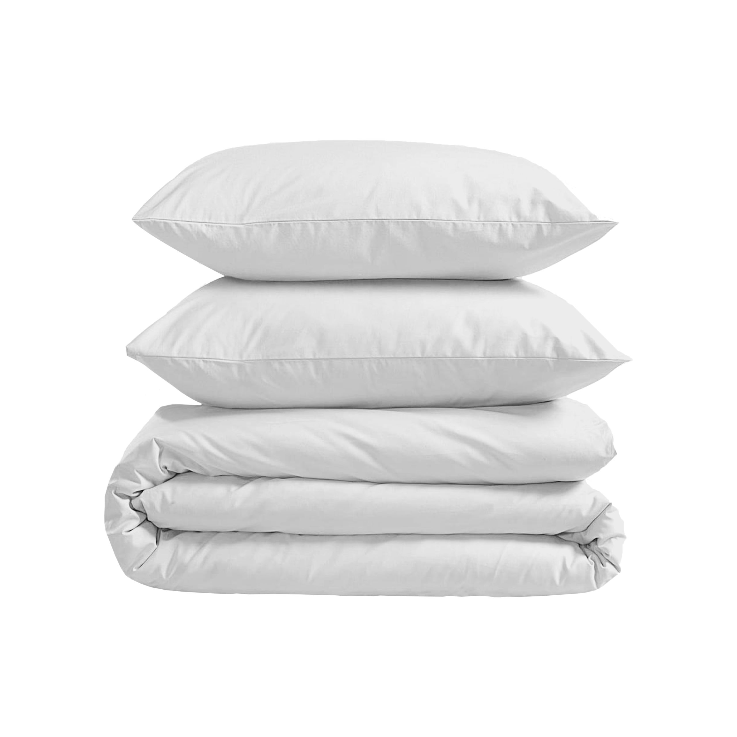 White Cotton Bed Set - Sleep Comfort