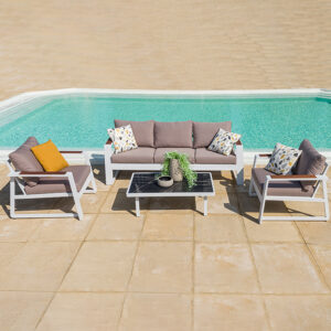 Cyprus Three Seater Outdoor Set