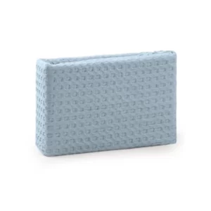 Summer Blue Waffle Weave Bedspread