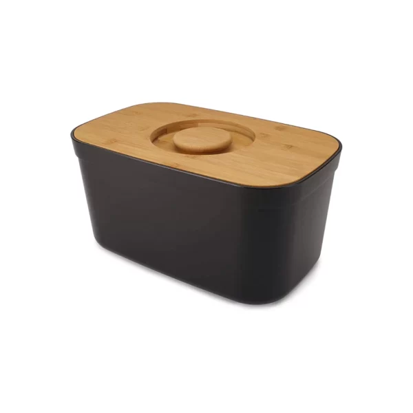 Bread Bin with Bamboo Cutting Board Lid