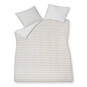 Pure Seersucker Beige Stripes Set