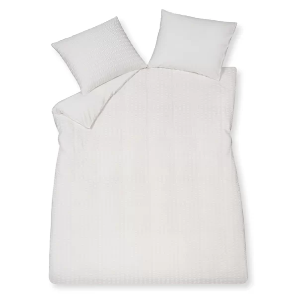 Pure Seersucker White Cotton Set