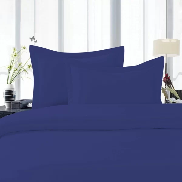 SATIN Bed Set- Navy