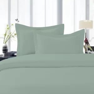SATIN Bed Set- Green