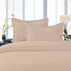 SATIN Bed Set- Beige Rose