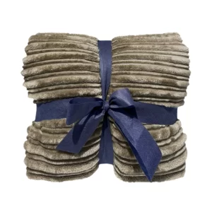 Stripe Blanket Taupe