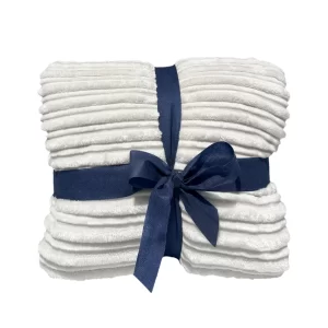 Stripe Blanket White