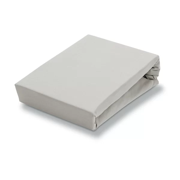 JERSEY Supreme Fitted Sheet - Silver Grey