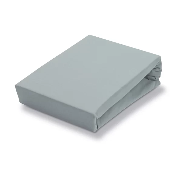JERSEY Supreme Fitted Sheet - Pearl Blue