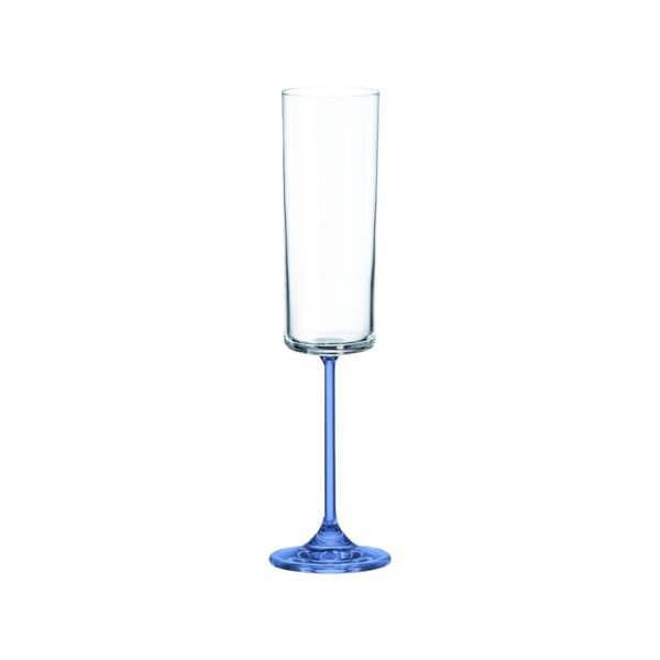 CHAMPAGNE GLASS ANITA COLORED STEM