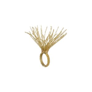 NAPKIN RING TASSEL GOLD