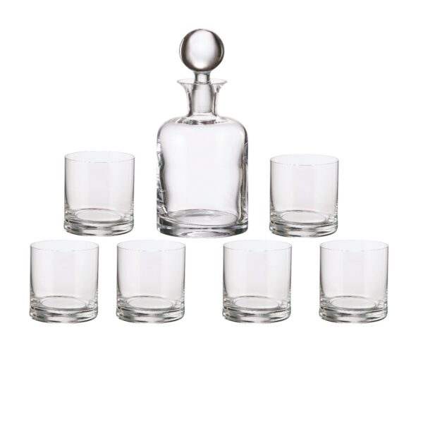S7 BOHEMIA WHISKY BOTTLE 800 ML TUMBLER 410 ML X 6