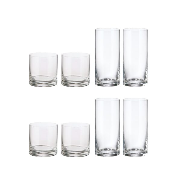 S8 BARWARE SHORT GLASS 410 ML X 4 LONG GLASS 470 ML X 4