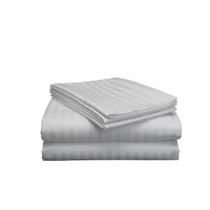 SC Hotel Striped Bed Set- Grey