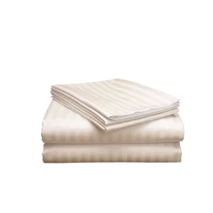 SC Hotel Striped Bed Set- Beige