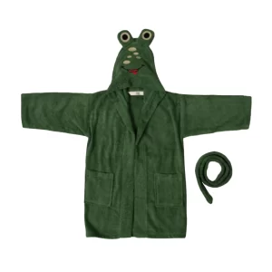 Kids Bathrobe Green