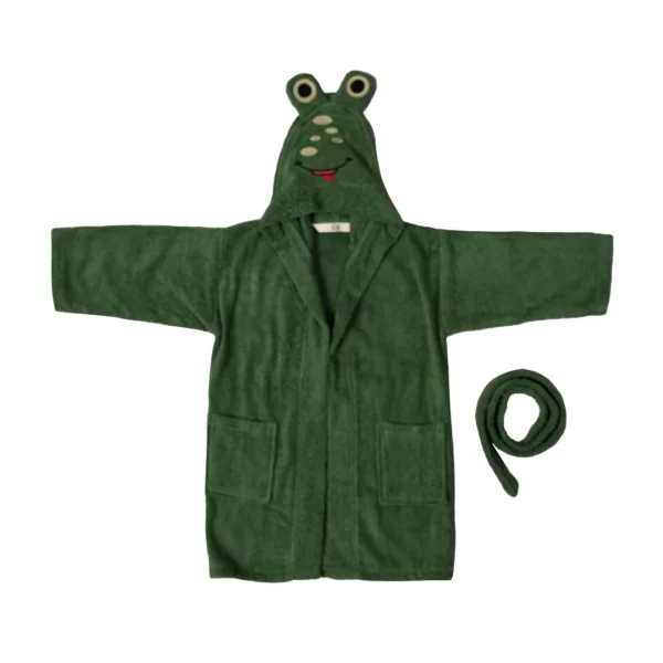 Kids Bathrobe Green