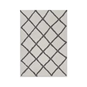 DIAMOND Bath Rug White
