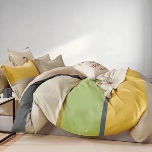Yellow Green Hues Bed Set
