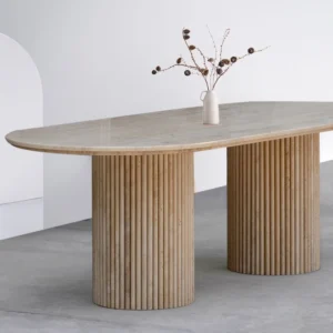 Travertine Ramada Dining Table