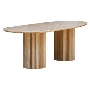 Travertine Ramada Dining Table
