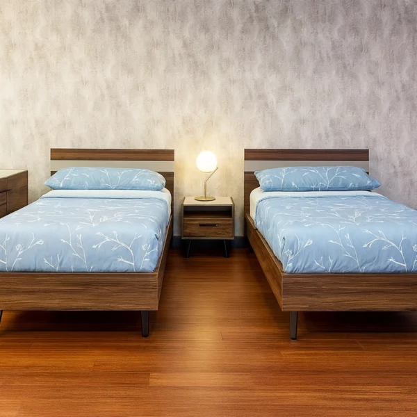 Zoe Bedroom Walnut - Twins