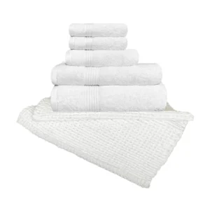 White Towels and Bathmat Bundle