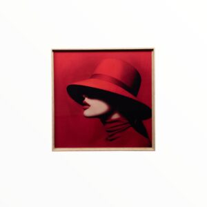 CANVAS EMMA RED 80 X 80 CM