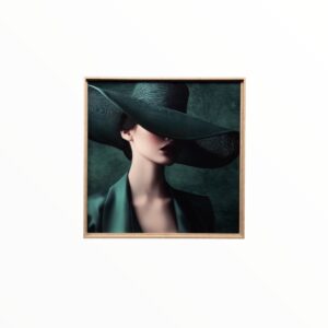 CANVAS INES EMERALD 80 X 80 CM