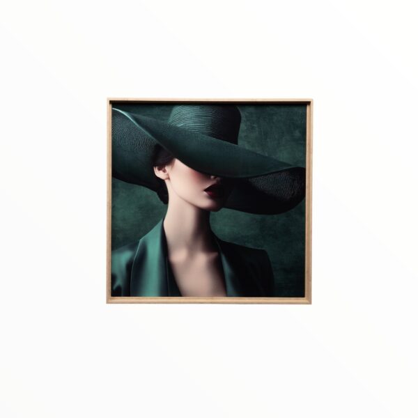 CANVAS INES EMERALD 80 X 80 CM
