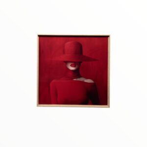 CANVAS SHARON RED 80 X 80 CM