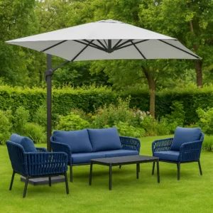 Roma Umbrella White 3x3