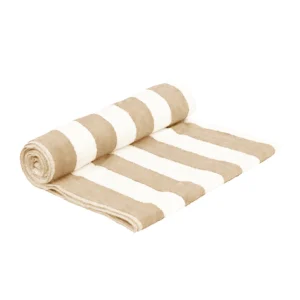 Beach Stripe Towel Beige