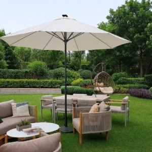 Central Pole Led Parasol 3M