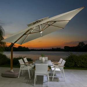 Huge Roma Umbrella with Light