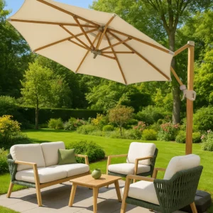Roma Greige Umbrella 3.5