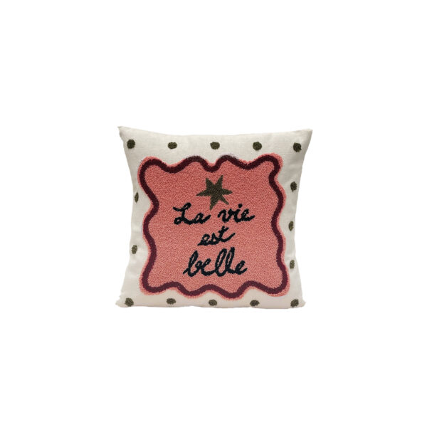 CUSHION INFLUENCE  LA VIE EST BELLE PINK
