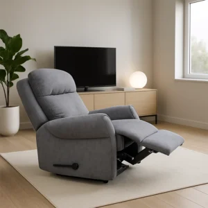 Manual Recliner Chair Grey