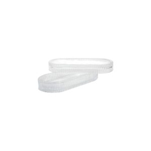 GLASS DISH OVAL LINES