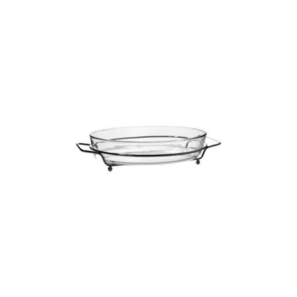 ROASTER WITH INOX SUPPORT OVAL