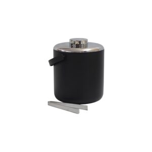 S2 ICE BUCKET WITH TONG BLACK NICKEL OREBRO