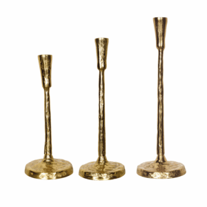 S3 CANDLE HOLDER ALICE GOLD