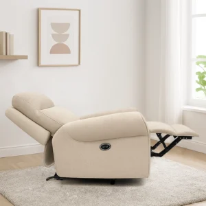 POWER Recliner Chair Beige