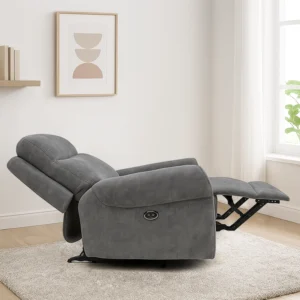 POWER Recliner Chair Grey