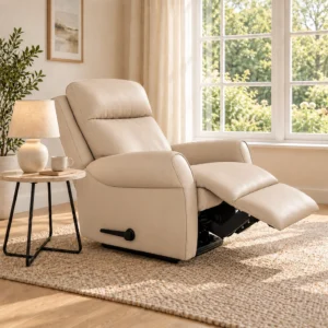 Manual Recliner Chair Beige