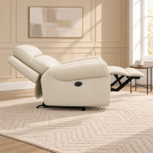 POWER Recliner Chair Ivory