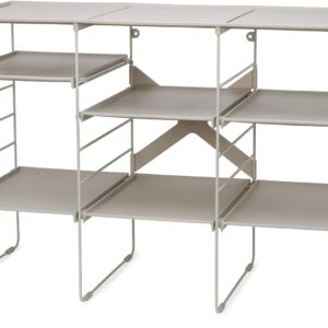 Level plus adjustable show rack-triple