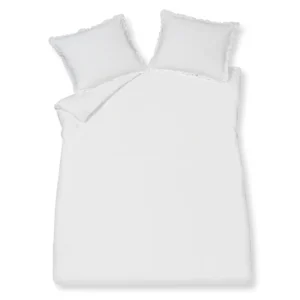 PURE 83 Percale Ruffle Cover Set - White
