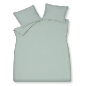 PURE 83 Percale Ruffle Cover Set - Pearl Blue