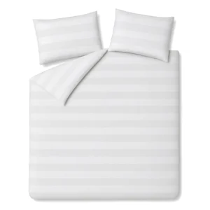 Stripe Bed Set White - 4 cm